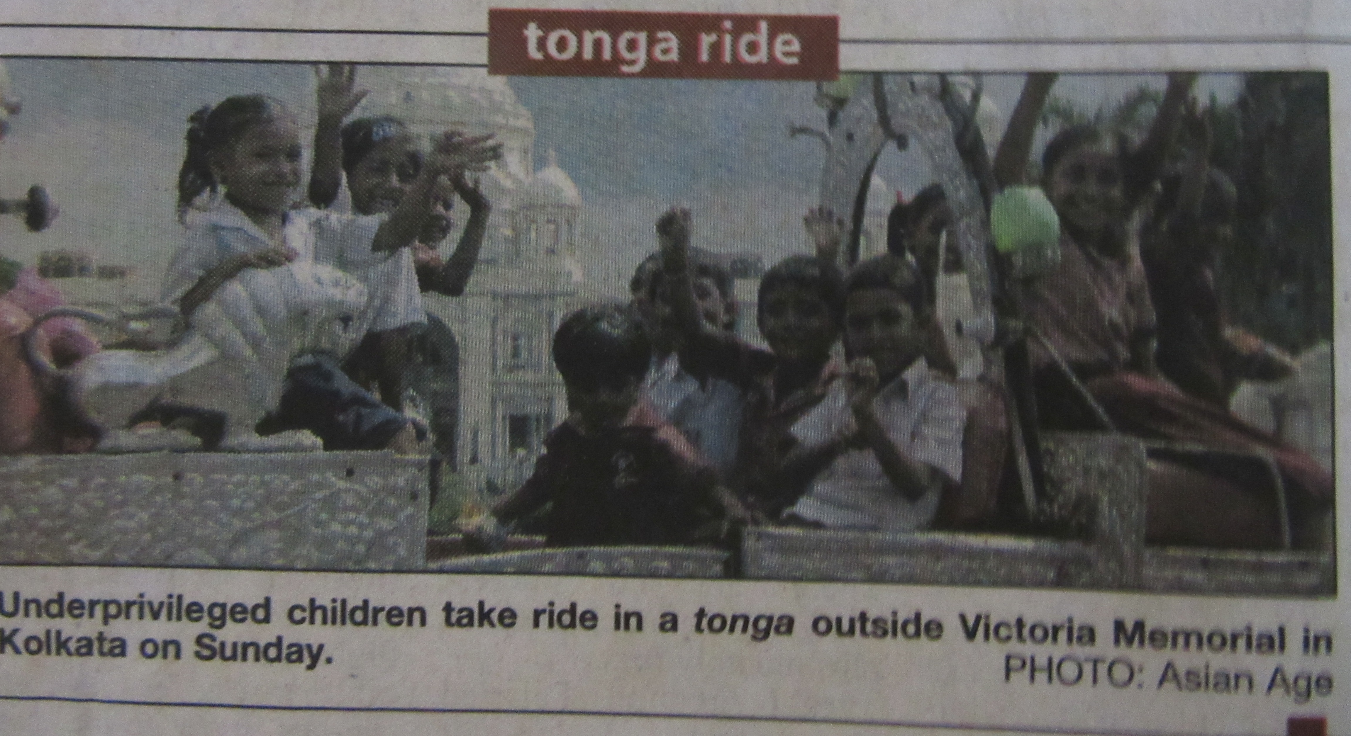 Asian Age POW Paint Our World Tonga Ride
