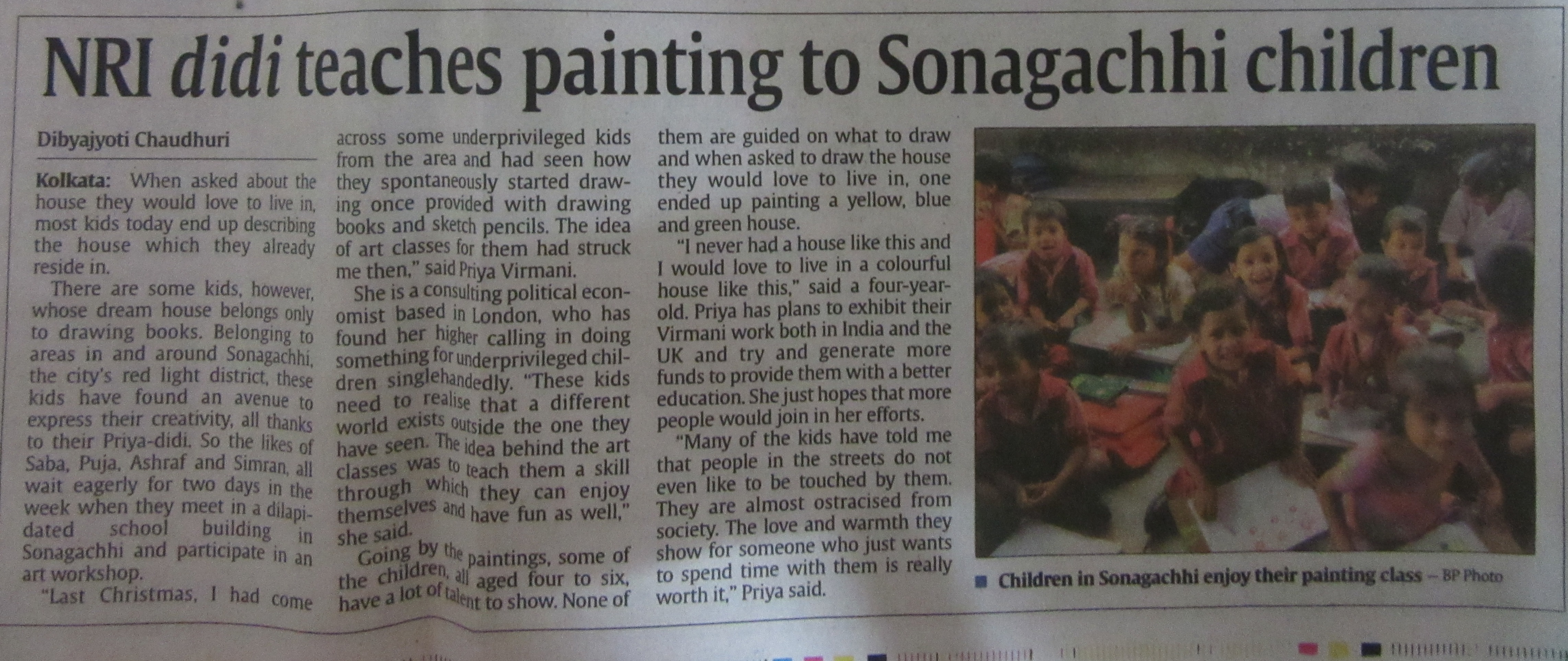 Bengal Post Paint Our World POW Sonagachi